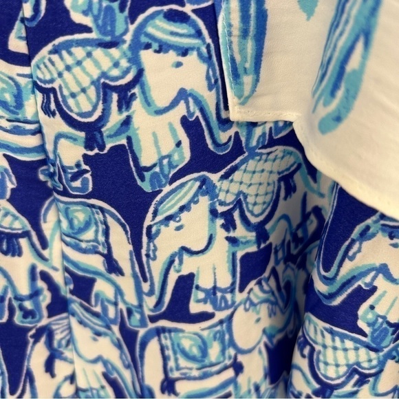 🐘💖 Lilly Pulitzer Celyn Elephant Print Romper Size 6 - Picture 4 of 9